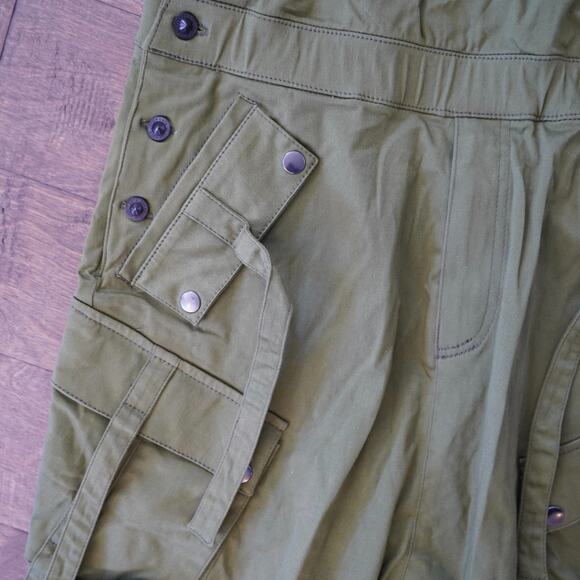NWT Jonny Cota Studio CARGO OVERALLS IN GREEN Unisex Size XS - Picture 14 of 16